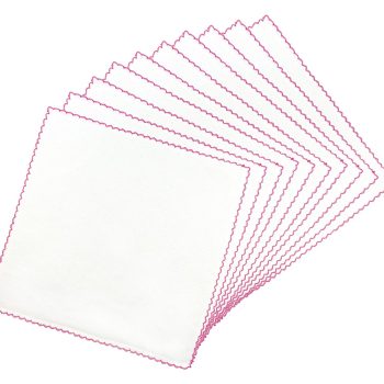 Sema Baby Çiftkat Penye Bebek Mendil 10'lu - Pembe