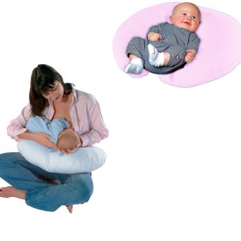 Sema Baby Emzirme ve Bebek Destek Minderi - Mavi Fiyonk