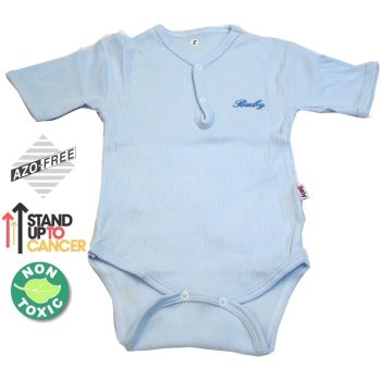 Sema Baby Yarım Kol Kaşkorse Badi (Body) - Mavi  12-18 Ay
