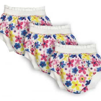 Sema Baby 3'lü Desenli Lüks Alıştırma Külodu  No.3 20-25 kg - Flowers