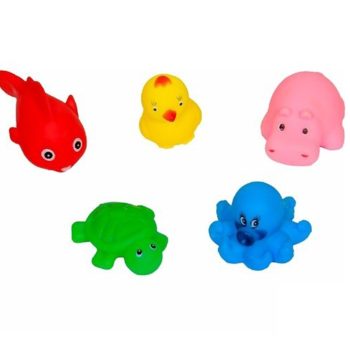 Sozzy Toys Neşeli Banyo Oyuncakları Sevimli Hayvanlar 5'li