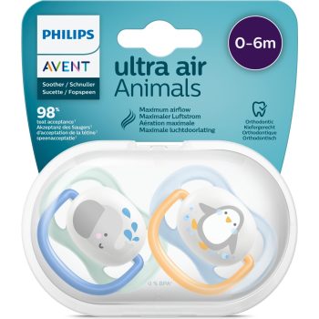 Philips Avent Ultra Air Animals 2'li Emzik 0-6 Ay - Erkek
