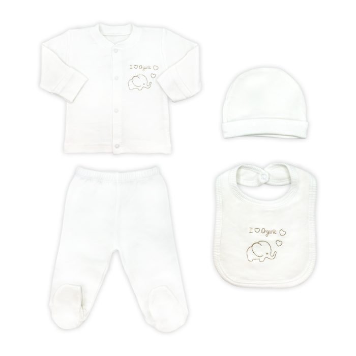 Sema Baby Organic 5 Parça Hastane Çıkışı Zıbın Seti