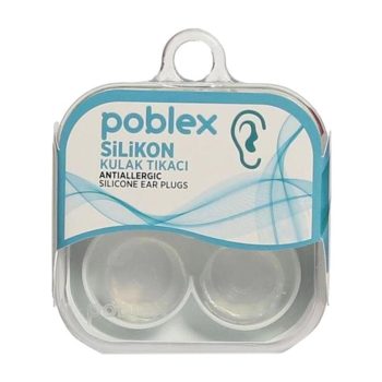 Poblex Antialerjik Silikon 2'li Kulak Tıkacı